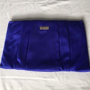 NEW Royal Blue Silk Kate Spade Clutch